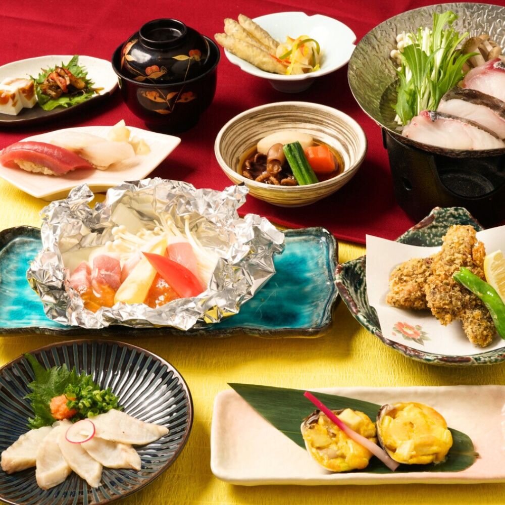 【120分飲み放題付き】冬凛(ふゆりん)コース■真ふぐ/蛤/公魚/蝦夷鹿他(全10品)2/1~2/28