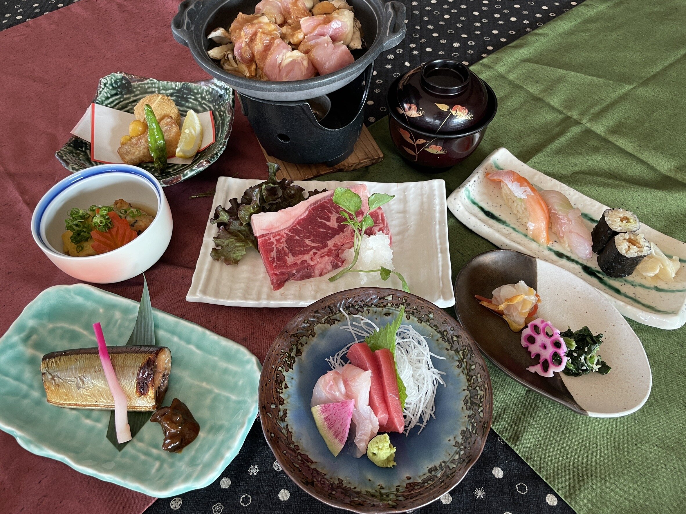 【お料理のみ】勘八お造り／カサゴ揚げ出し／炙り秋刀魚ご飯など「穂長月(ほながづき)コース」全8品