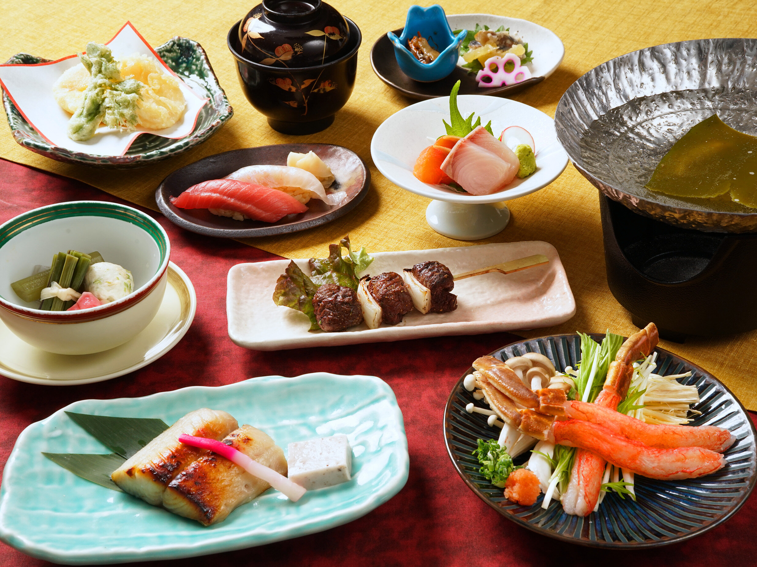 【120分飲み放題付き】季春(きしゅん)コース■ズワイガニ/鰆/筍/蝦夷鹿他(全10品)3/1～3/31