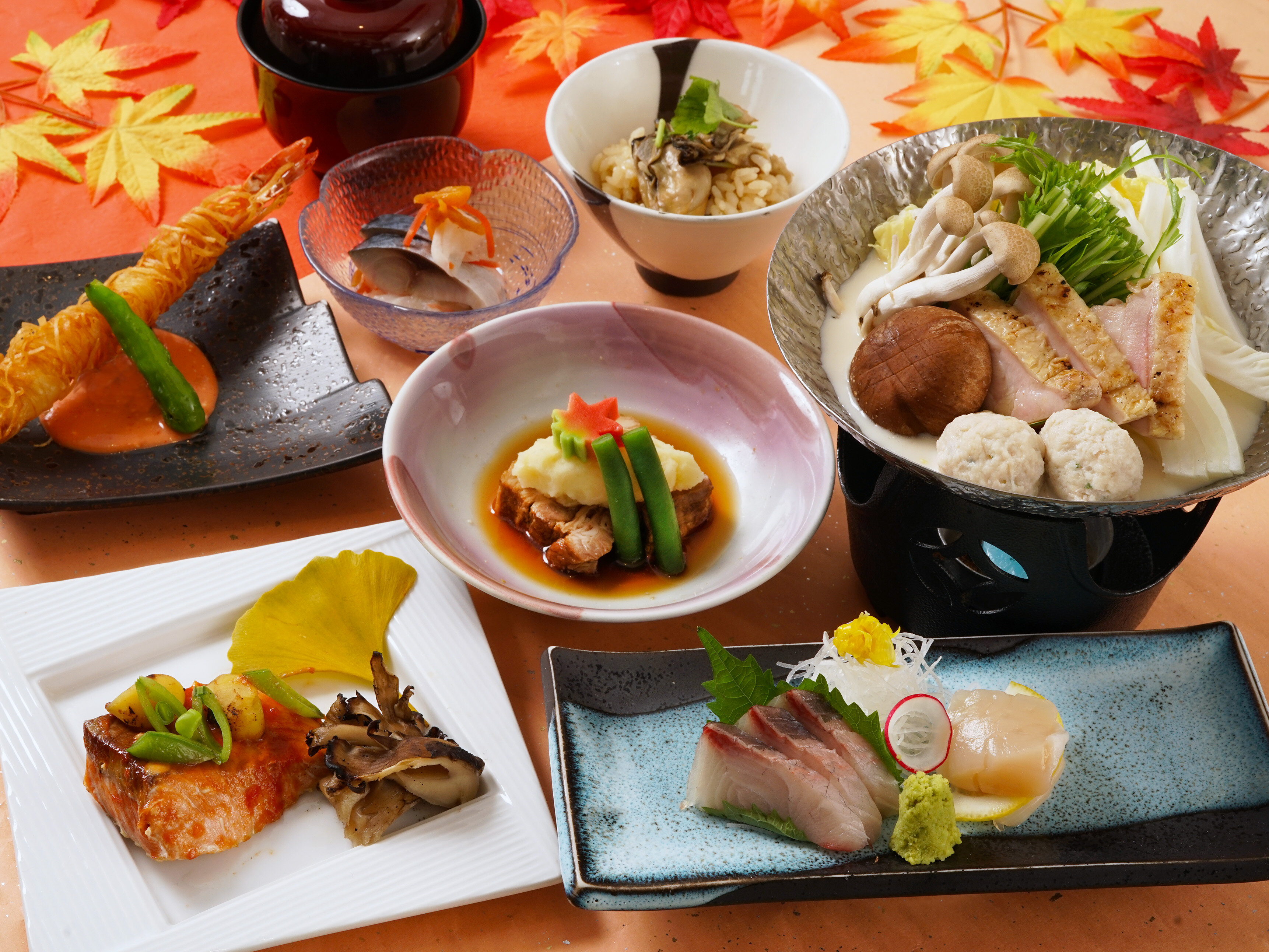 ◆◆◆2024年11月1日～11月30日◆◆◆霜月の宴　全8品5,000円【お料理のみ・飲み物別】