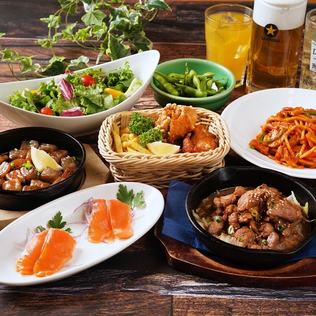 当日＆その場で注文ＯＫ　当店自慢の生ビールによく合う料理が8品も！これぞＴＨＥビヤホールプラン 『スタンダードプラン』　飲み放題120分付き　税込4,500円