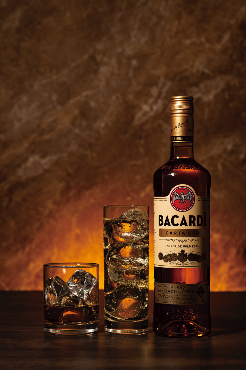 バカルディ―ゴールドドラム シングル 748円/ダブル 1,496円