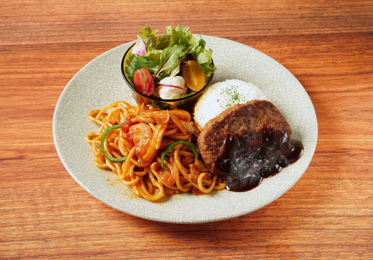 炒めスパゲティ&ハンバーグプレート 1,848円