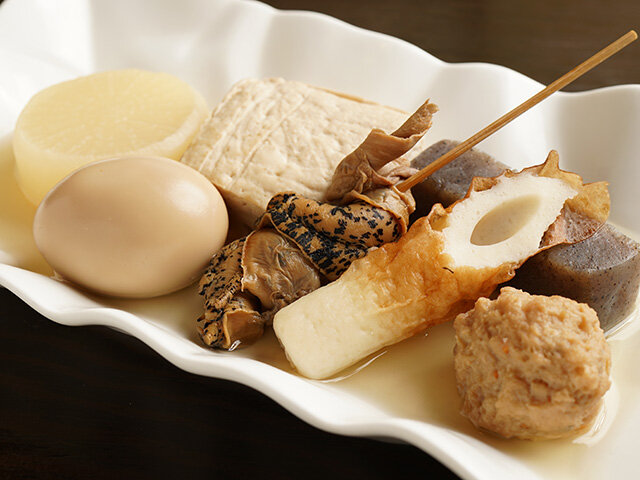 <p>お料理はおでんや焼物・揚物など幅広くご用意！</p>